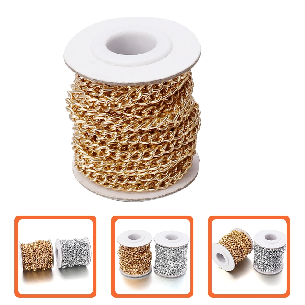 

1 Roll Aluminium Twisted Link For Diy Crafts Making Bag Garment Accessory Handbag Chains Purse Chain Craft Chain Jewelry Making