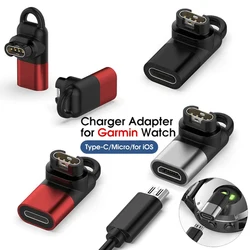 Micro USB IOS para adaptador de carregamento, cabo de dados, Garmin Fenix 5 5X 5S 6 6X PRO Watch, Active Fenix 6 6X ProSolar 6S Pro S40