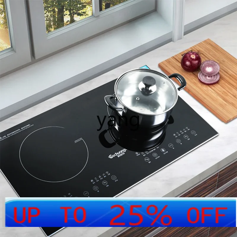

YJQ induction cooker built-in double stove double head electric ceramic stove household high-power tabletop inlaid type
