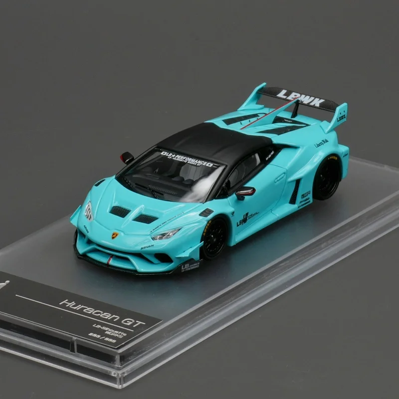 King IN MAGAZZINO 1:64 LBWK Huracan GT Cappuccio Aperto Diecast Diorama Modello di Auto Collezione Giocattolo