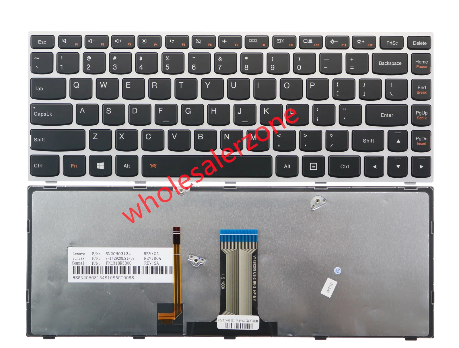 

New for Lenovo Flex 2 14,Flex 2 14DAP (can't fit flex 14) 25214816 MP-13P93USJ686 T5G1B-US T5G1B-USI series laptop US Keyboard