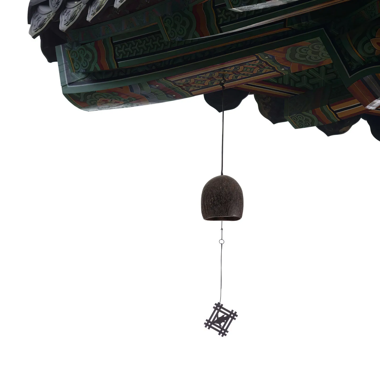 6 Piece African Seed Pod Wind Chime Handcrafted Garden Ornament for Patio Backyard Decor Ethnically Styled Outdoor Hanging