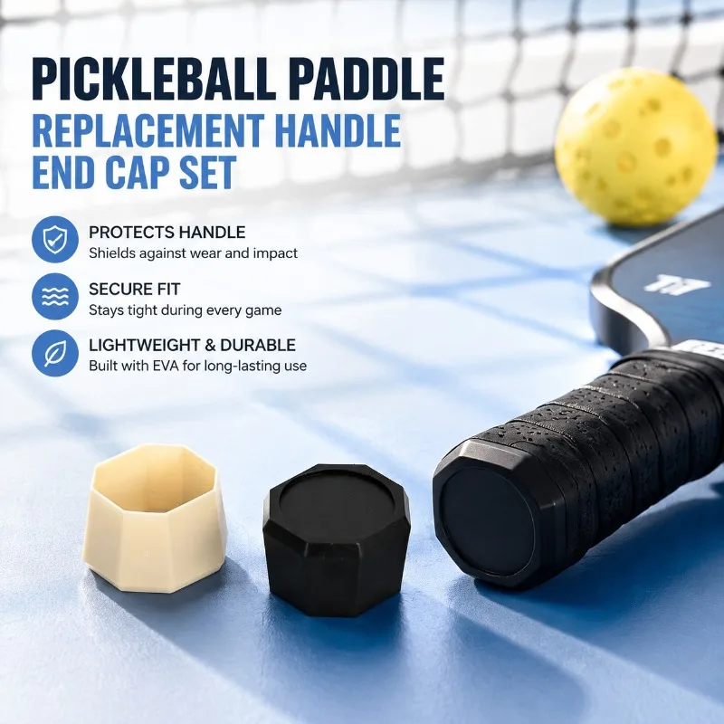 EVA Foam Handle Butt Cap Shock‑absorbing Rear End Stopper Protective Cover for Pickleball Paddle Replacement Base Lid Buffer