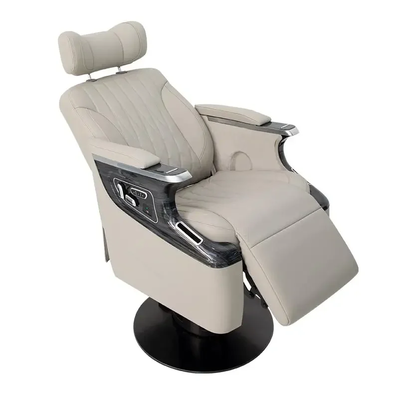 

01Hair treatment salon Aviation seat Electric massage Barber shop Men's oil head tattoo chair can be reclined