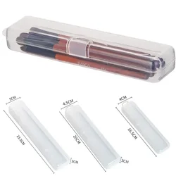 Tragbare Make-up Pinsel Veranstalter Augenbrauen Bleistift Geschirr Essstäbchen transparent mit Abdeckung Aufbewahrung sbox Küchen zubehör