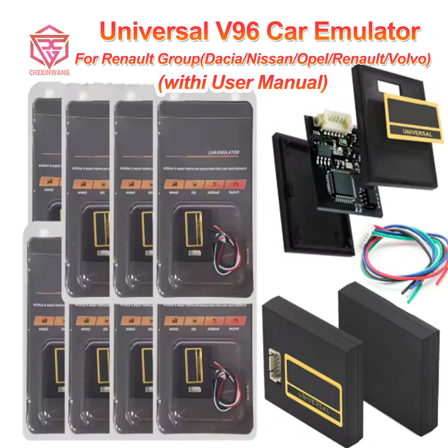 Universal V96 Car Emulator For Renault Group Juli V96 IMMO Off Emulator Immobiliser/ESL/ELV/Airbag/Tacho ECUs Tuning Programmer