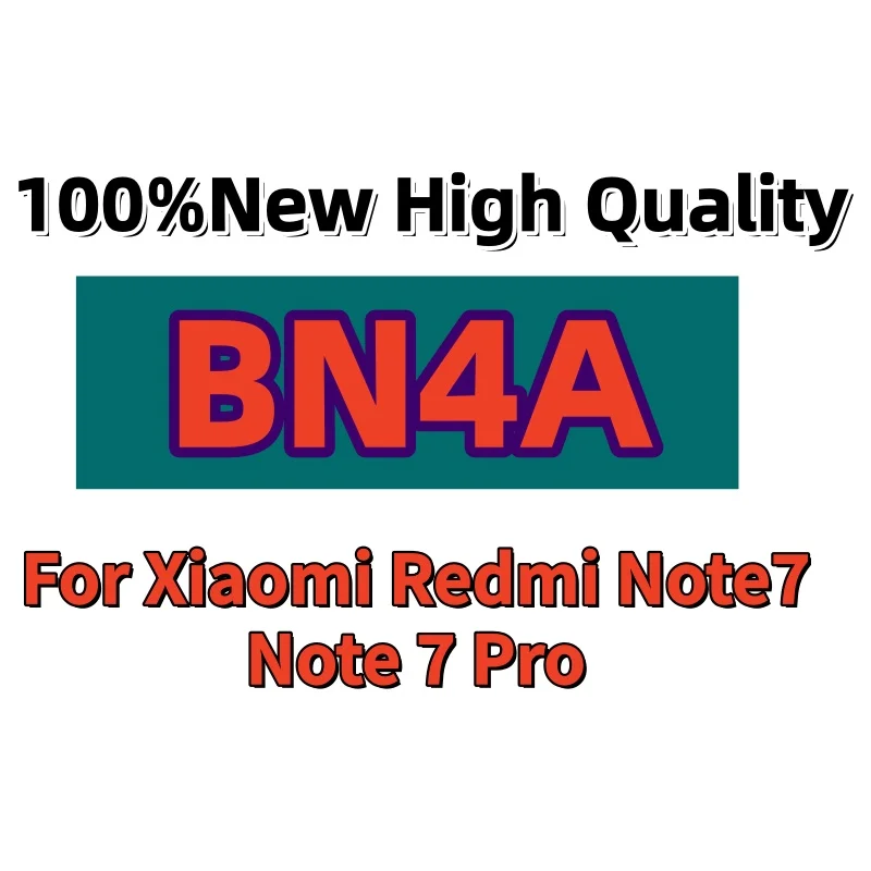 100%New High quality BN4A Battery For Xiaomi Redmi Note 7 Note 7 Pro M1901F7C High Quality Phone Replacement Batteries+Tools