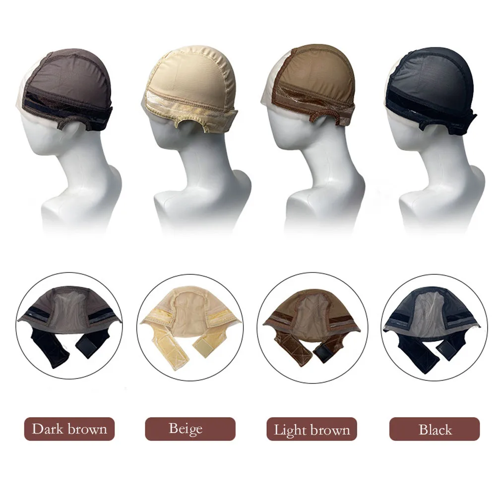 กํามะหยี่ซิลิโคนกันลื่นหมวกวิกผมลูกไม้วิกผม Grip หมวกโปร่งใสสวิสลูกไม้ด้านหน้า-ลื่นปรับวิกผม Gripper สําหรับ Keeping