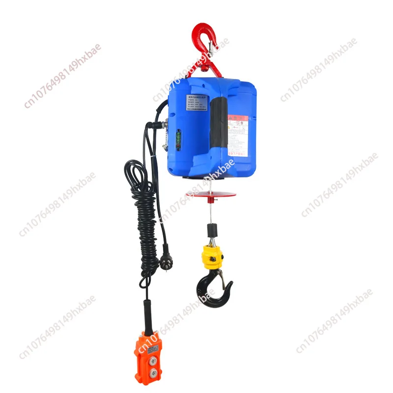 Exclusive version 100-500kg wireless remote control three in one electric hoist 220V cranehousehold small lifting portable crane