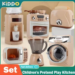 Children's Pretend Play Toys Simulation Electric Kitchen Set Microwave Oven Toys Educational Gifts Montessori Learning Game