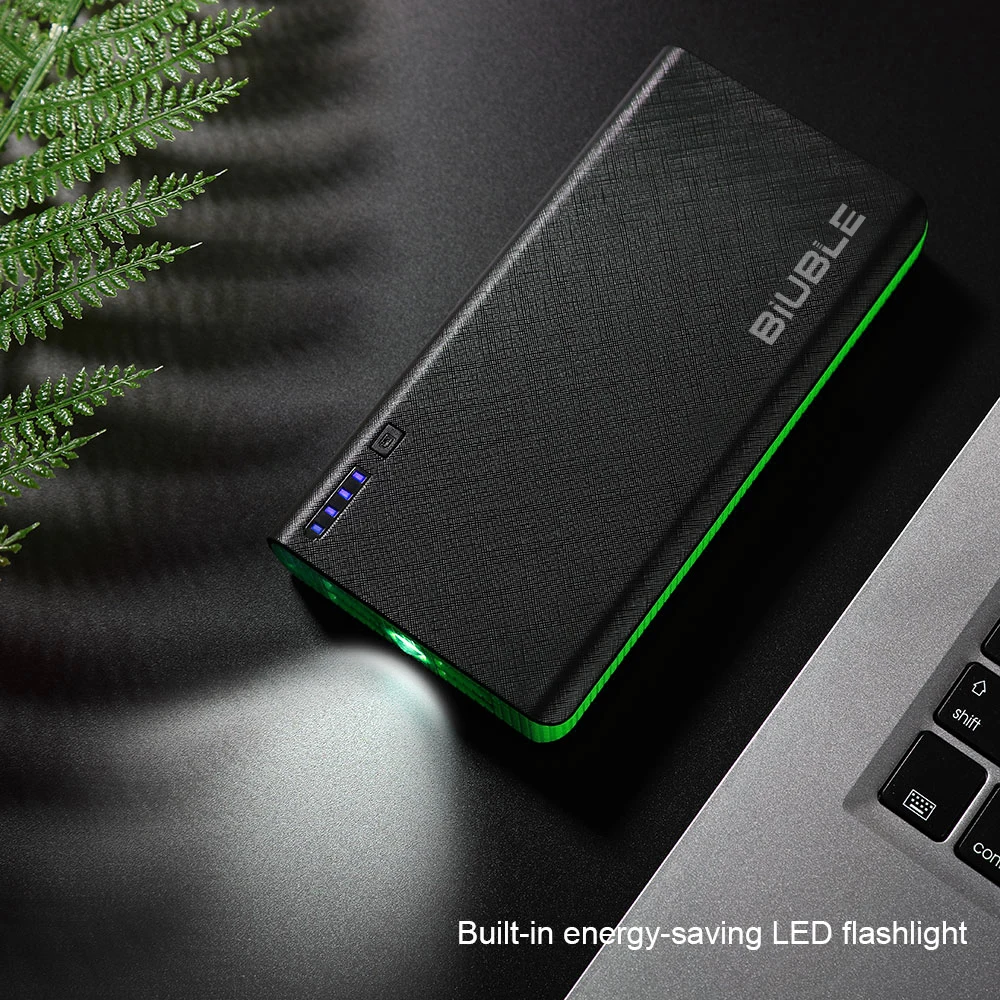 20000 mAh power bank fast charging 100% sufficient capacity portable battery charger iPhone, Xiaomi, Huawei, Samsung