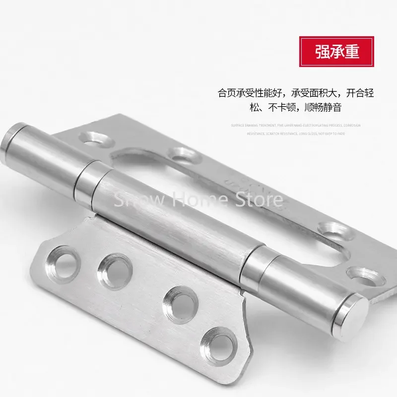 Mother And Son Hinge Stainless Steel Letter Loose-leaf Wooden Door Slot-free Hinge Door Hinge Accessories