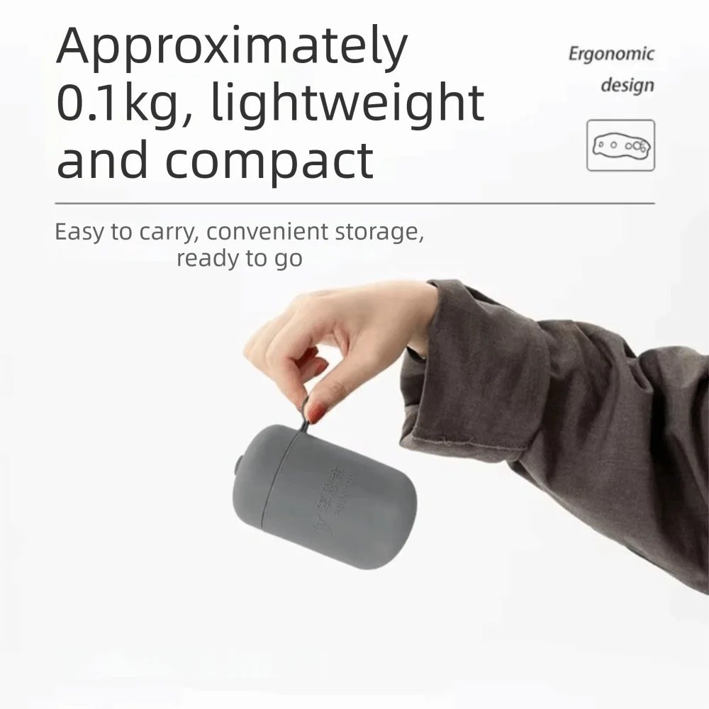 Portable Inflatable Neck Pillow Self-Inflation Breathable Inflatable Backrest Folding Adjustable Inflatable Lumbar Pillow Travel