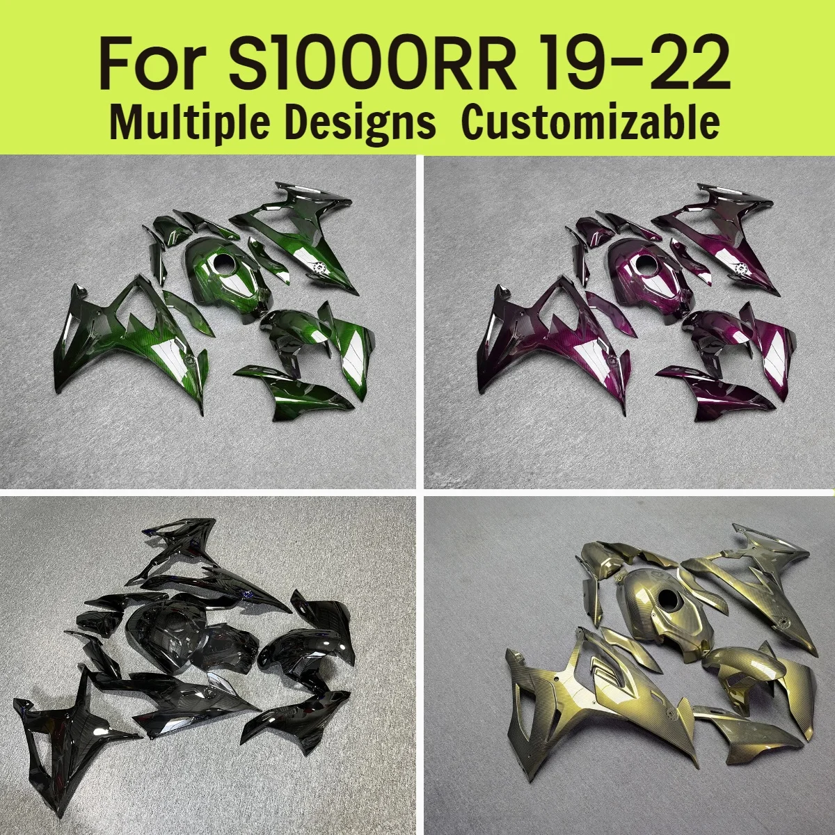 

For BMW S 1000RR 2019 2020 2021 2022 Fairing Kit S1000RR 19-22 Motorcycle Fairings ABS Injection Cowling