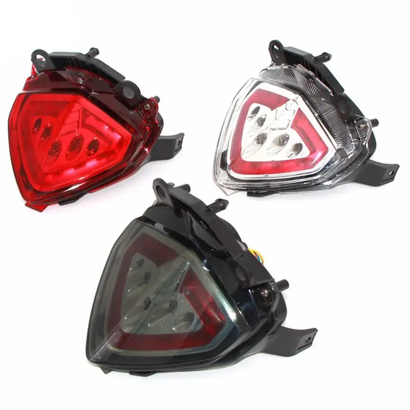 دراجة نارية مصباح ليد خلفي بدوره إشارة ضوء الفرامل Lmap لهوندا CBR500R CBR500X CBR500F 2013- أحمر