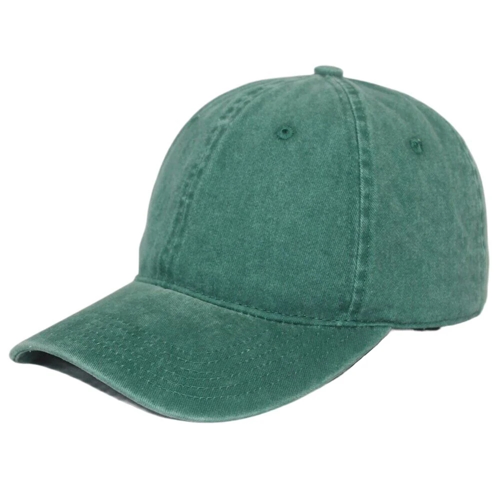 Plain Baseball Cap Women Washed Cotton Dad Hats for Men Blank Adjustable Unstructured Dark Green Purple Black