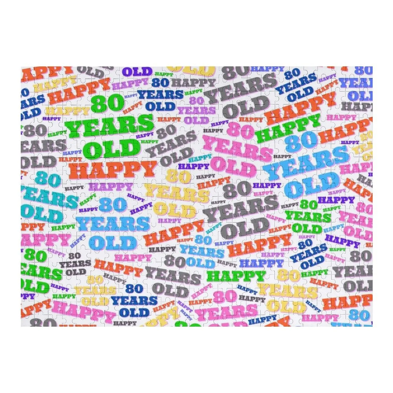 80번째 재미있는 80번째 생일 아이디어 새해 축하 직소 퍼즐 맞춤형 사진 맞춤 선물 퍼즐