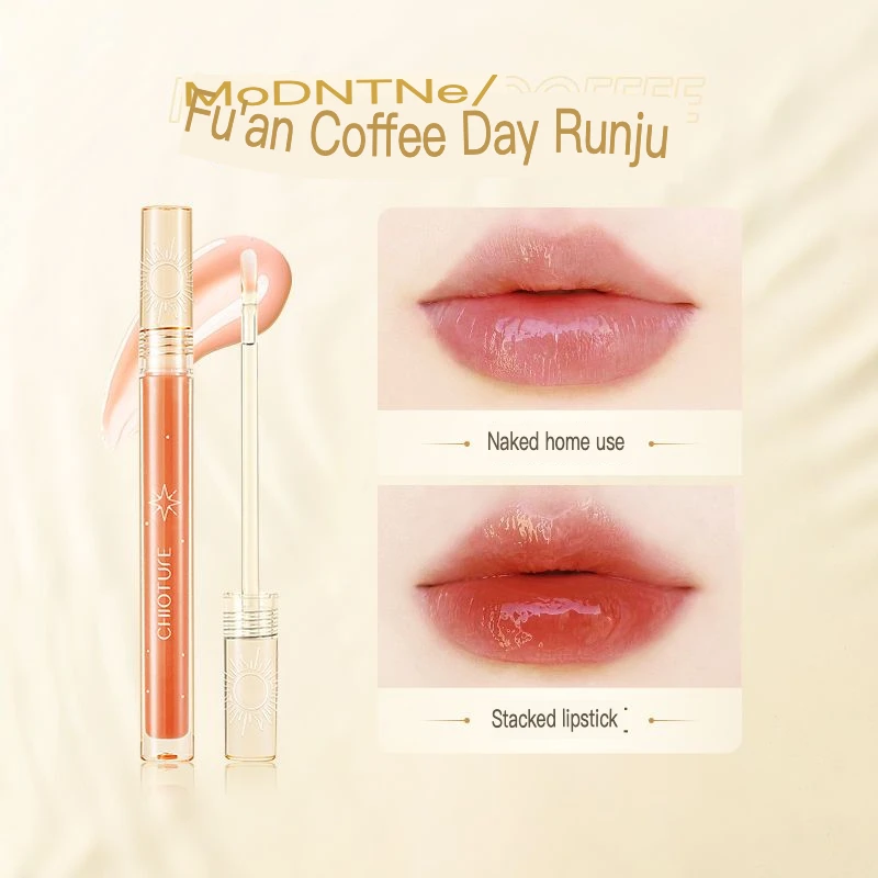 Olio per labbra idratante e idratante per la cura notturna Maschera per labbra Vetro laminato Smalto per labbra trasparente