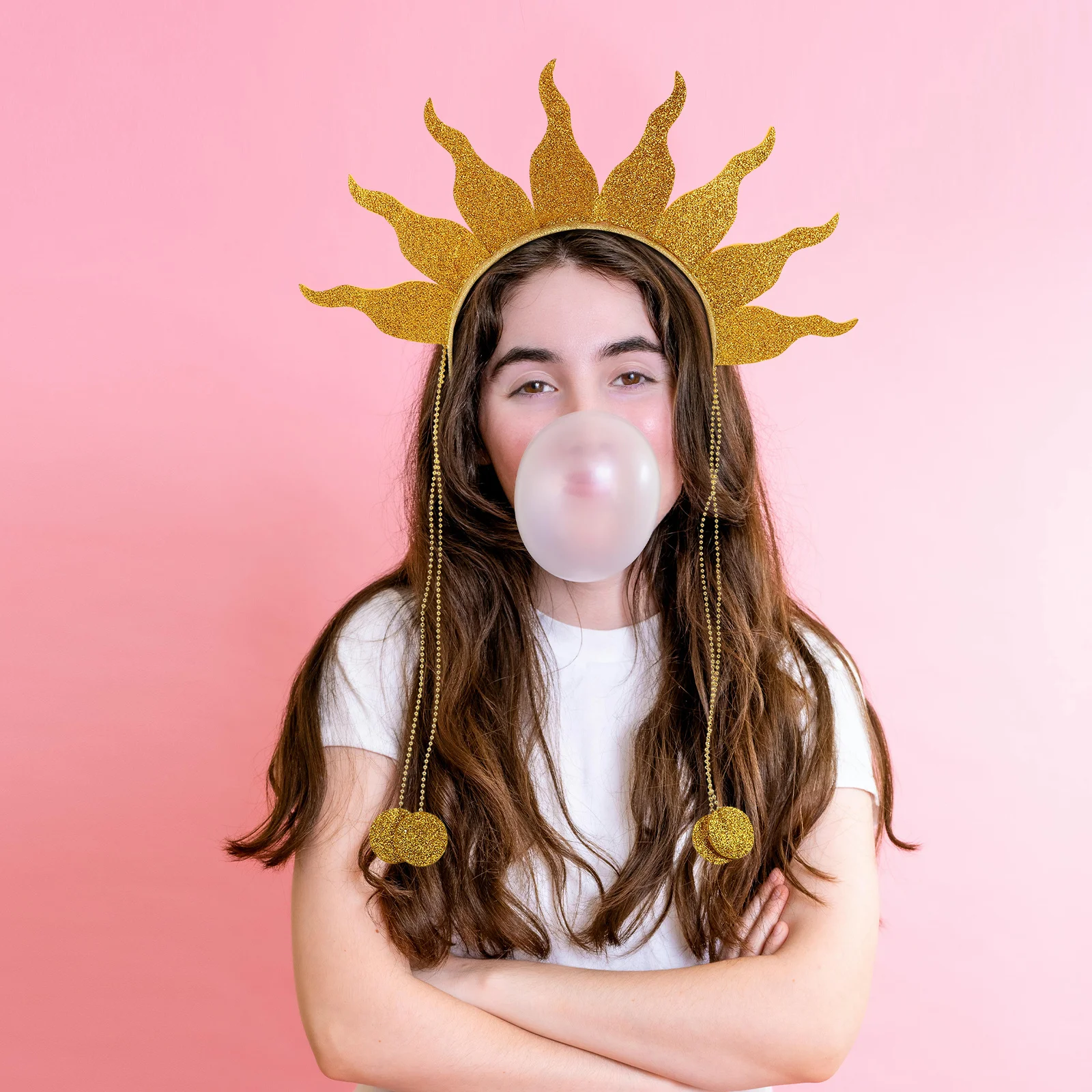 

Огненный ободок на голову: уникальный мерцающий аксессуар для вечеринок, Хэллоуина, рейвов и фестивалей, с бусинами и цепочками, легкий и удобный.