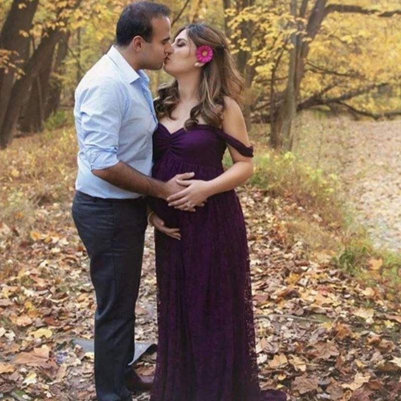 women's-lace-maternity-trailing-short-sleeved-long-dress-stylish-color-photography-flying-sleeve-gown-props-425f