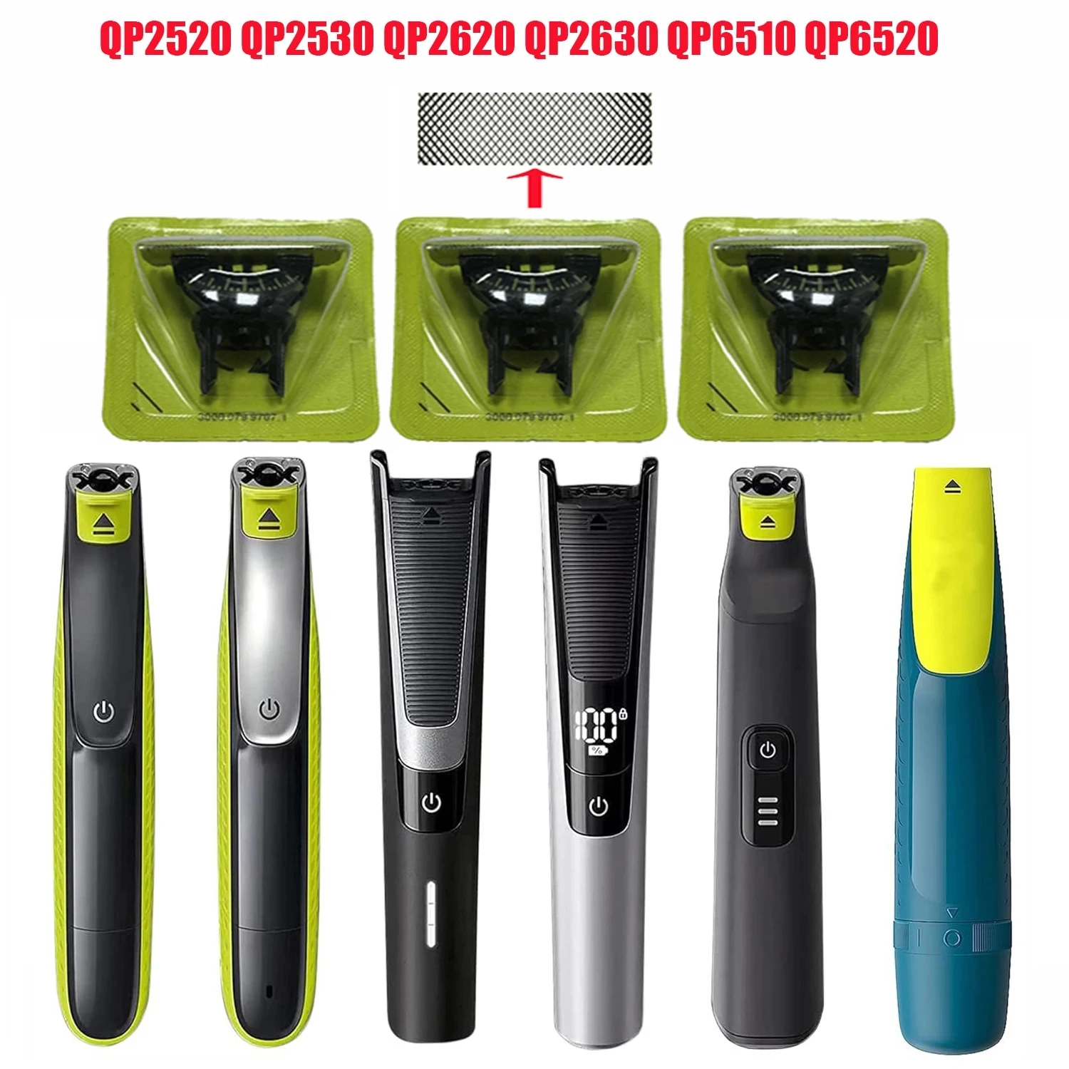 KVIFO 360 degrees Replacement blade For OneBlade &One blade QP6651/30 QP2834/20 QP6551/15 QP6541/15 QP2734/20 Shaver