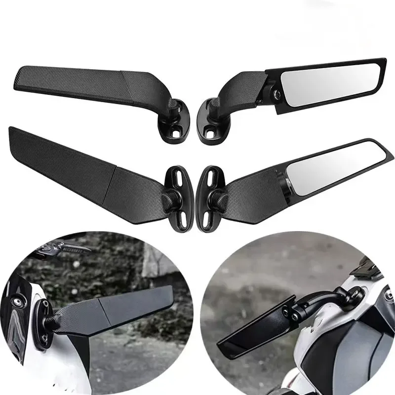 For Ducati Panigale 959 1299 V2 V4 V4S 1198 1199 1098 Motorcycle Side Mirrors Winglets Wind Wing Adjustable Rotating Rearview