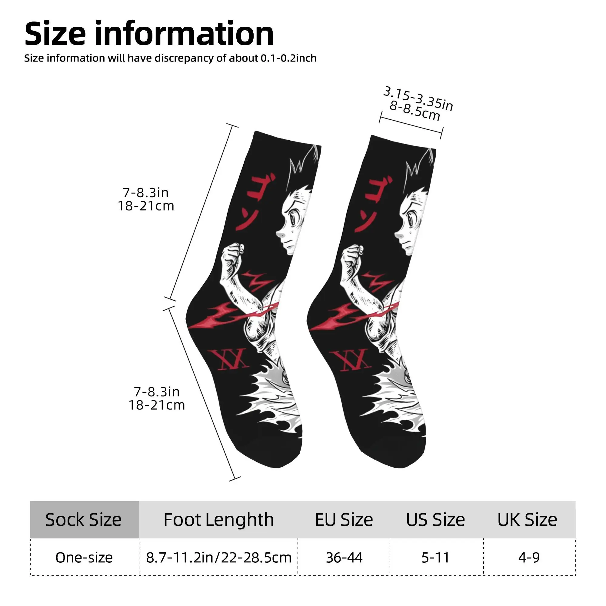 Hisoka Anime 스타킹 커플 양말 중간 부드러운 재미 있은 양말 봄 등산 미끄럼 방지 디자인 양말 생일 선물