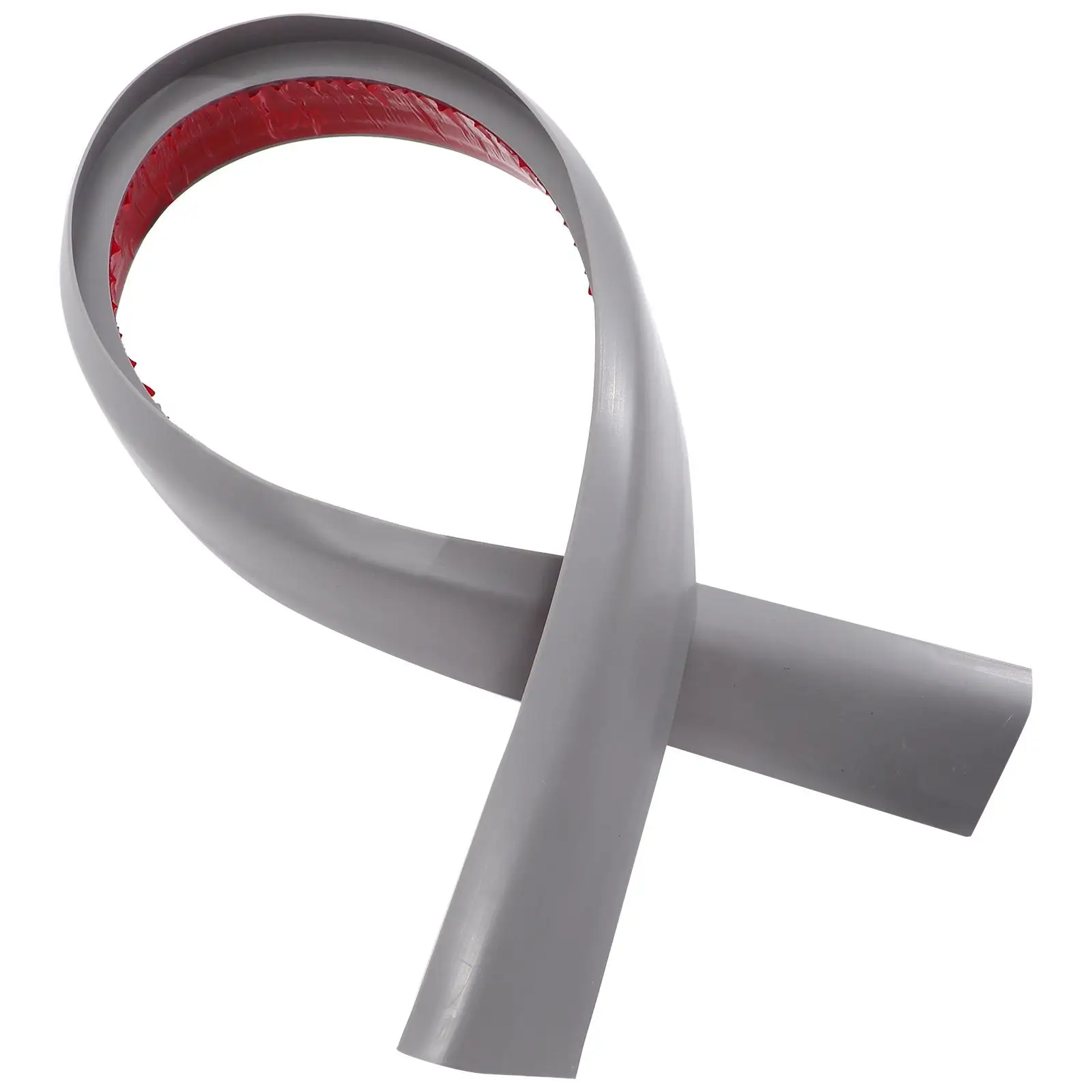 39 Inch 0.59 Edge Doorway Floor Transition Strip Gray PVC Anti Slip Easy Install Wheelchair Use