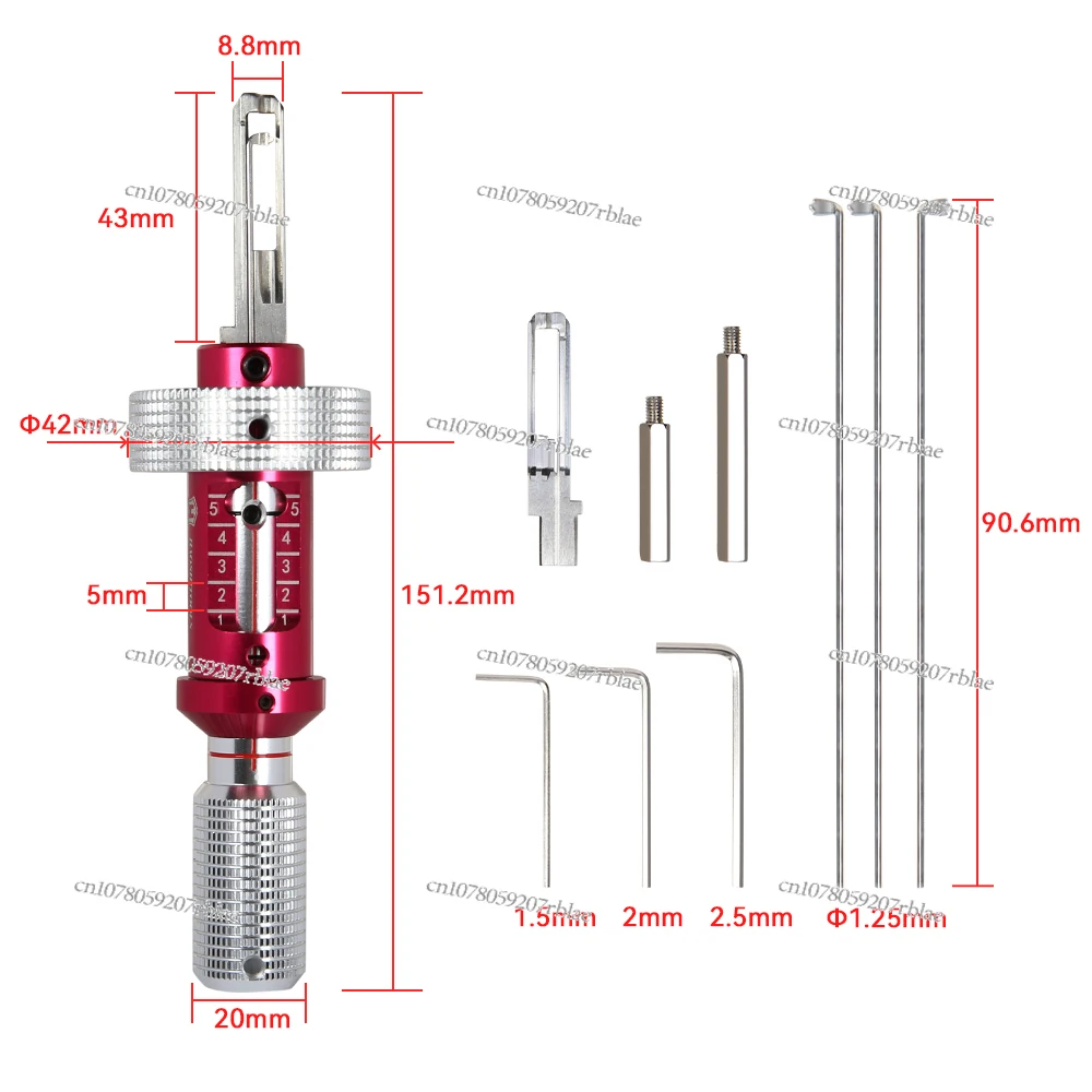 High Quality Professional Civil for Israel Mul-T Lock Opening Tool Locksmith Supplies Hardware Maintenance Tools