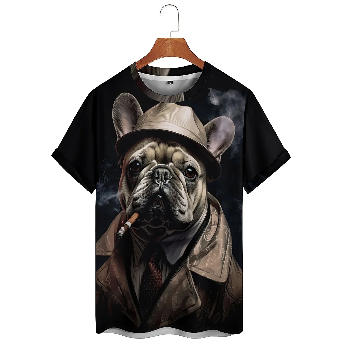 Men's 3D Printed Short-sleeved T-shirts for Casual Wear, Outdoor Adventures, Smooth Fabric, Printed Short-sleeved T-shirts for M