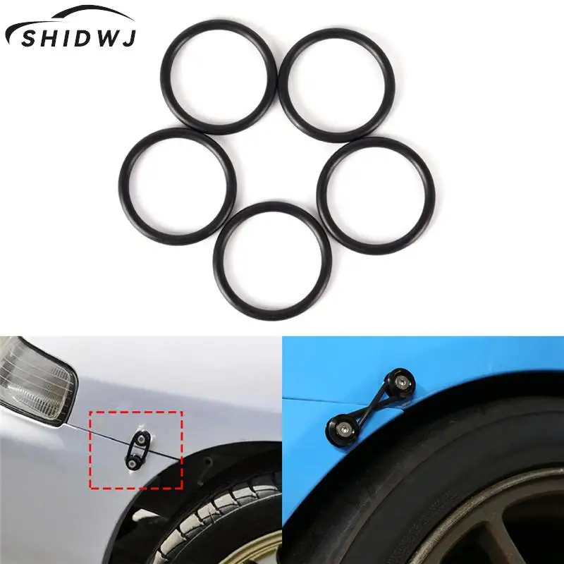 New 4 Pcs/lot Black Car Bumpers Quick Release Fasteners Replacement Rubber O-Rings Gaskets Car Accessories