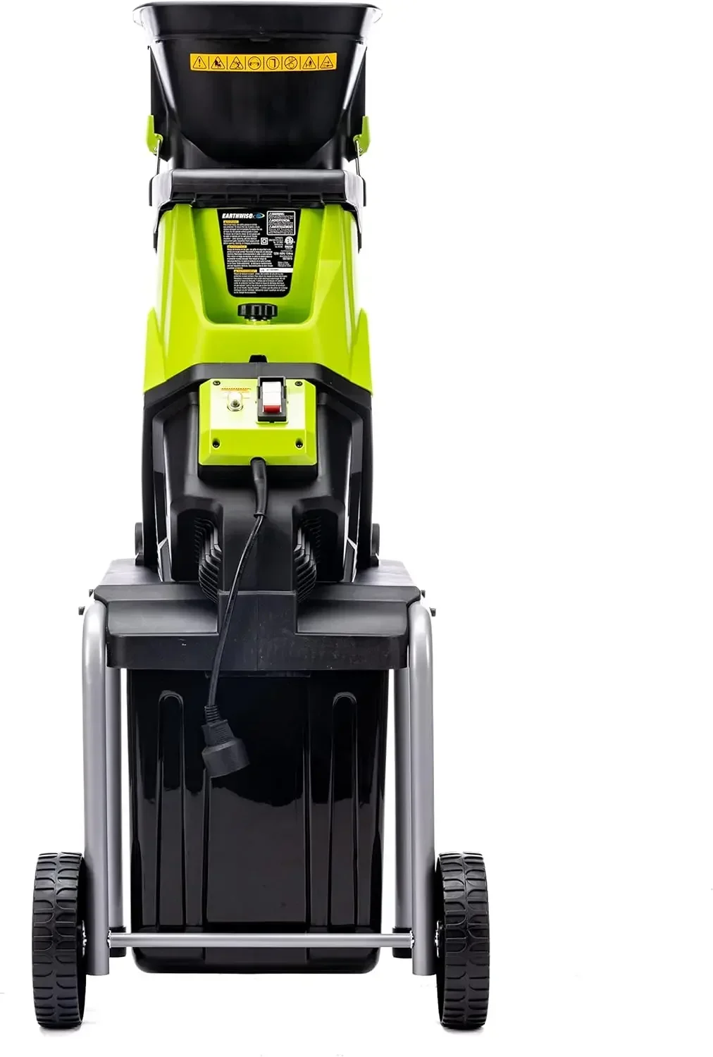 

A Garden Corded Electric Chipper Collection Bin Durable Rear Wheels Provide An Easy-to-carry Wire Shredder/shredder