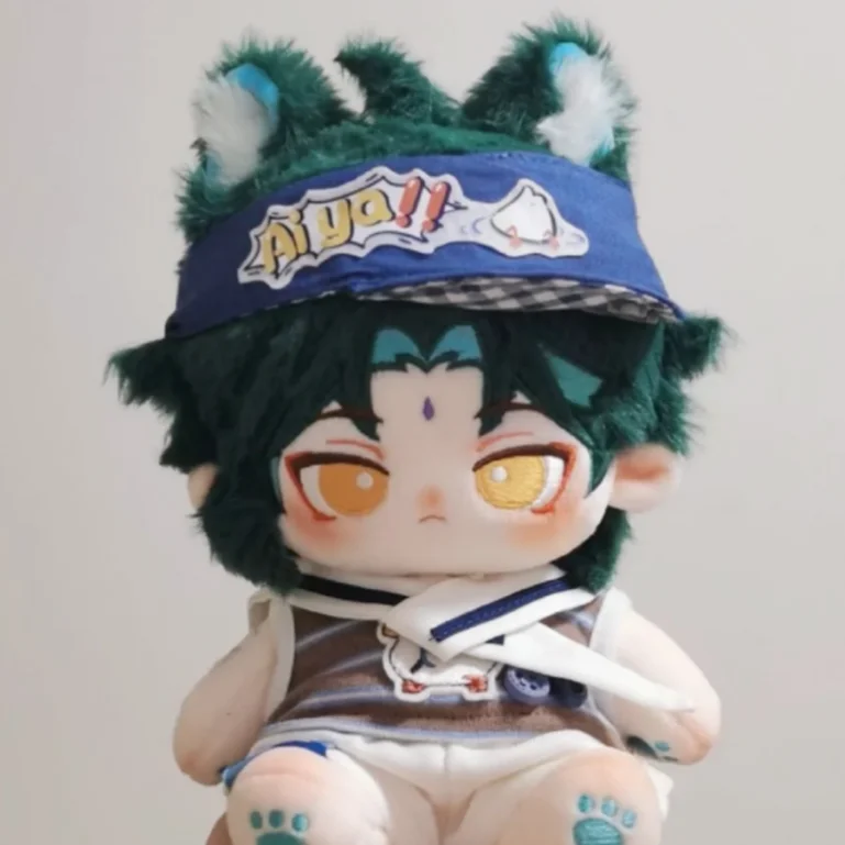 Anime Game Genshin Impact Xiao Property Cosplay 10CM Xmas Gift Cartoon Decorate Cute Cotton Plush Printed Figure Doll