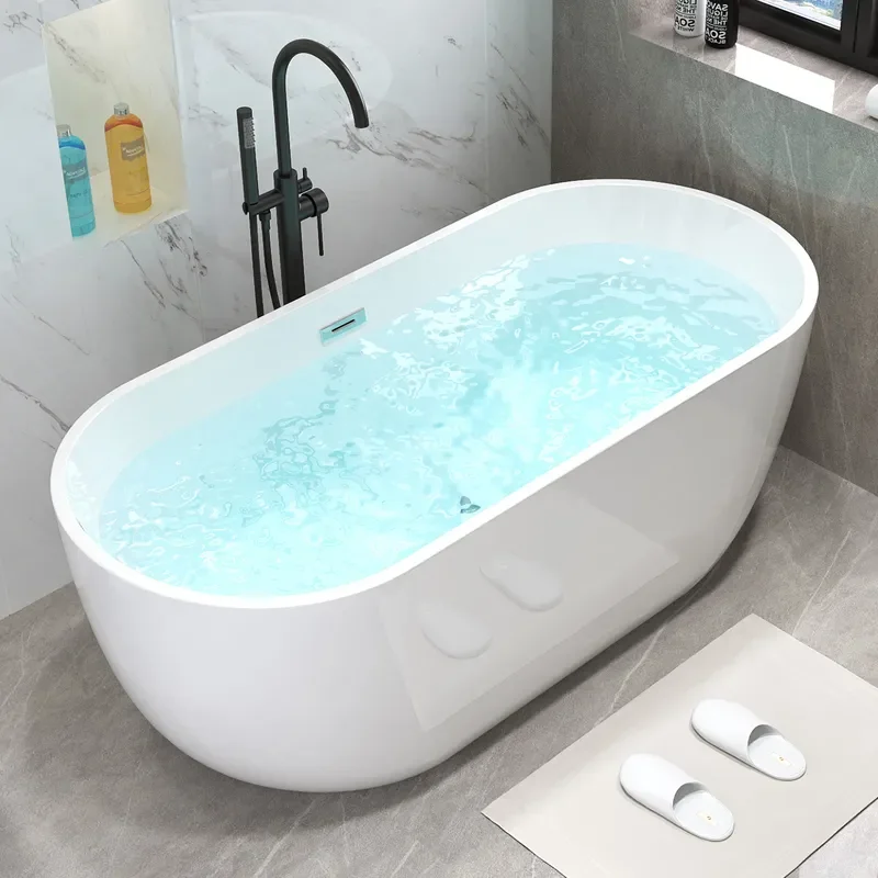for Custom Freestanding Seamless Integrated Bathtub 1.3-1m Export Standard Acrylic Hot-selling Bath Tub