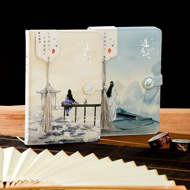 Mo Dao Zu Shi Anime periphery Ancient Style Color Pages Hand Ledger Wei Wuxian Lan Wangji Student Stationery Notes Diary Book