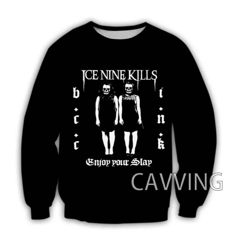 

CAVVING 3D Printed Ice Nine Kills Band Crewneck Sweatshirts Harajuku Styles Tops Long Sleeve Sweatshirts for Men/women