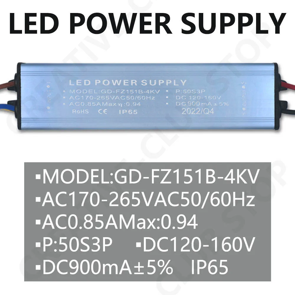 Driver LED 30W 50W 100W 150W 300mA 600mA 800mA 900mA per alimentatore LED trasformatori di illuminazione con controllo della tensione a corrente