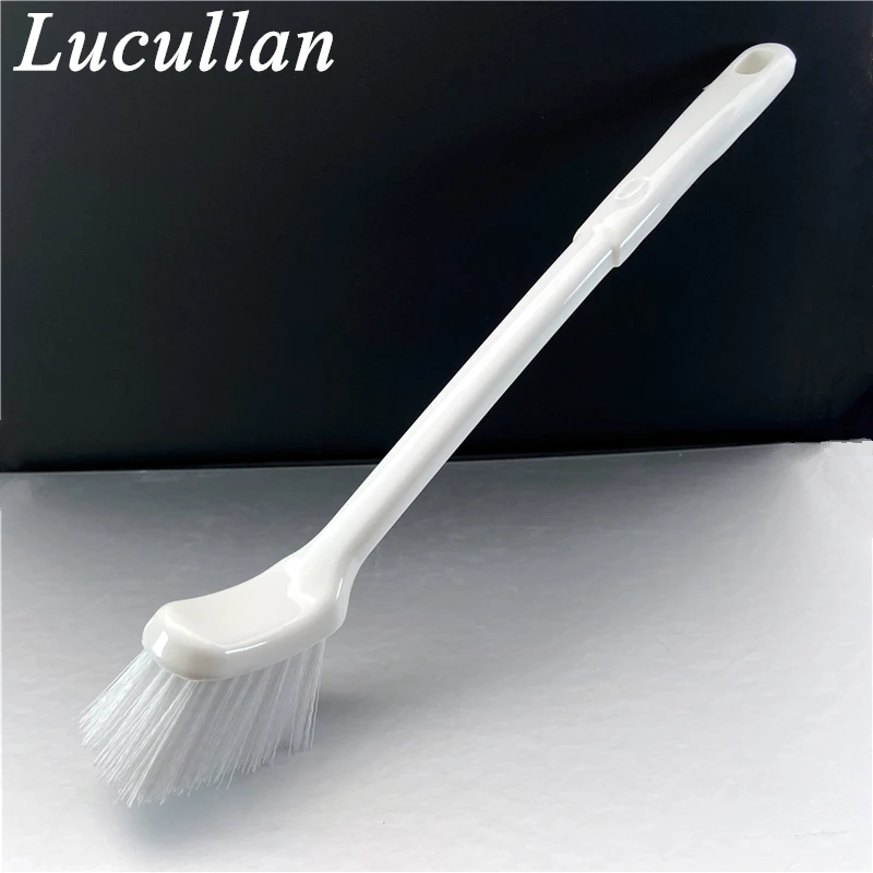 Lucullan Long Handle Tire/Brake Dust Brush With Angled Head Special For Auto Wheel Wells and Fender Liners