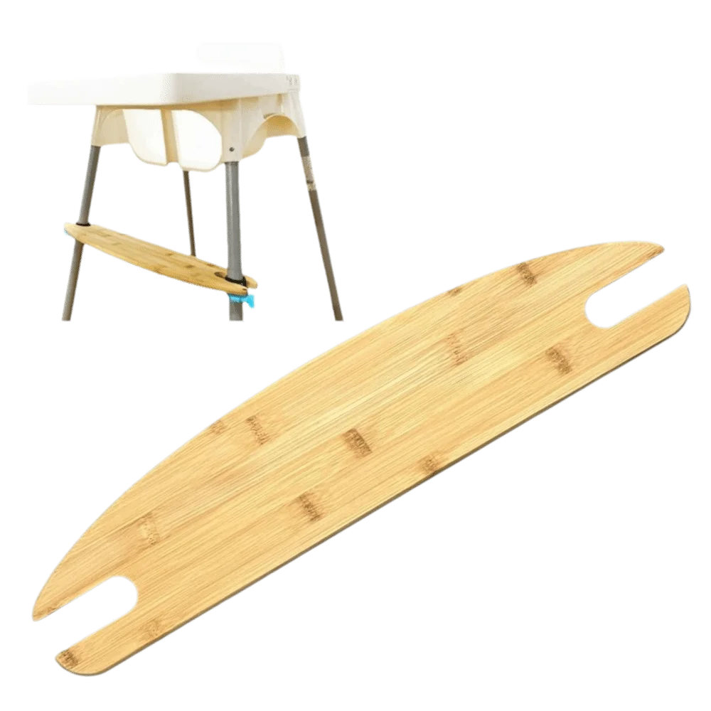 Natural Bamboo Wooden High Chair Footrest 50cm Universal Adjustable HighChair Foot Rest Adjustable Toddler Chair Footrest