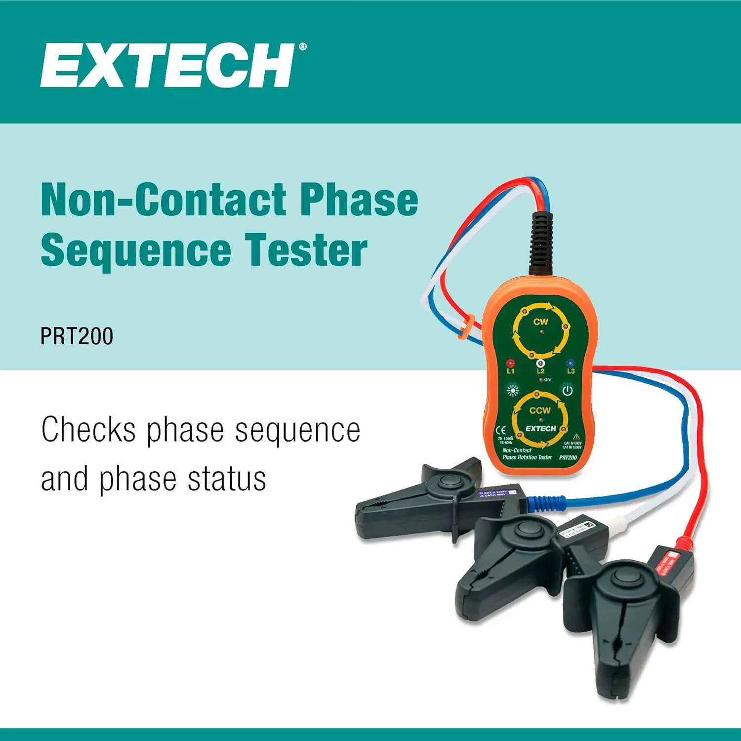 Non-Contact Fase Sequência Tester, PRT200
