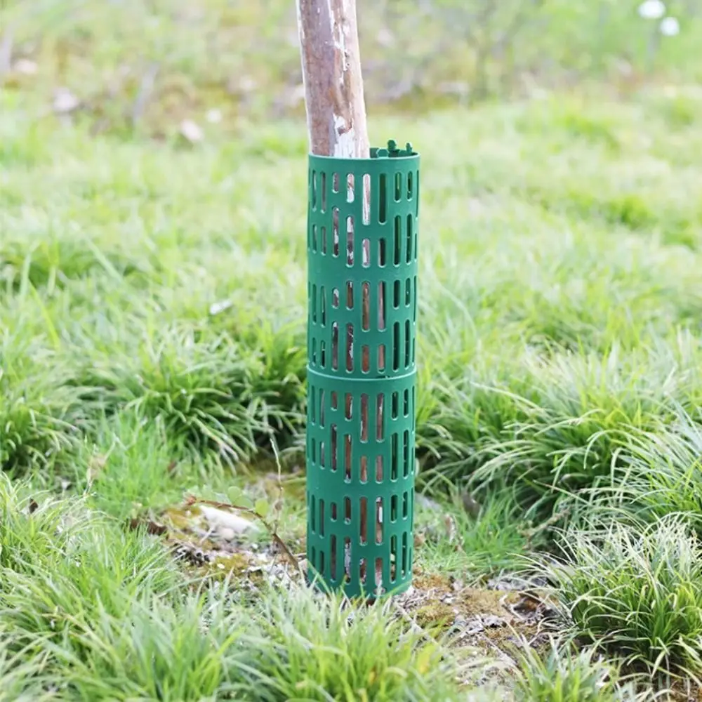 6pcs Adjustable Tree Trunk Protector with Twist Ties Protecting Trees Plant Protection Fence Vent Hole Design