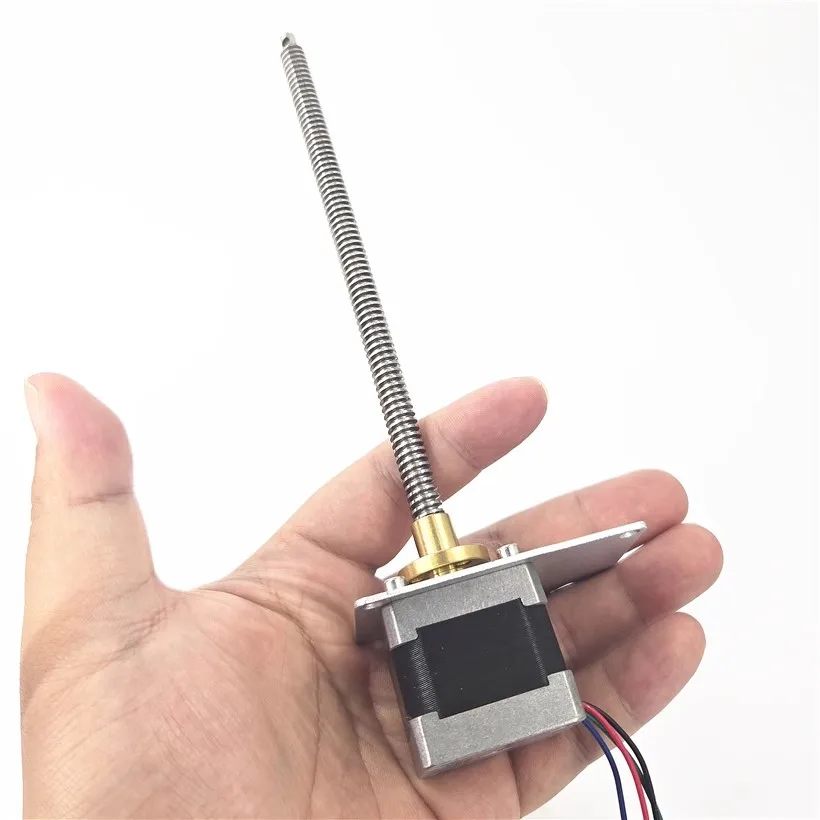 178mm 2-phase 4-wire 35 T-shaped screw stepper motor For 3D printing
