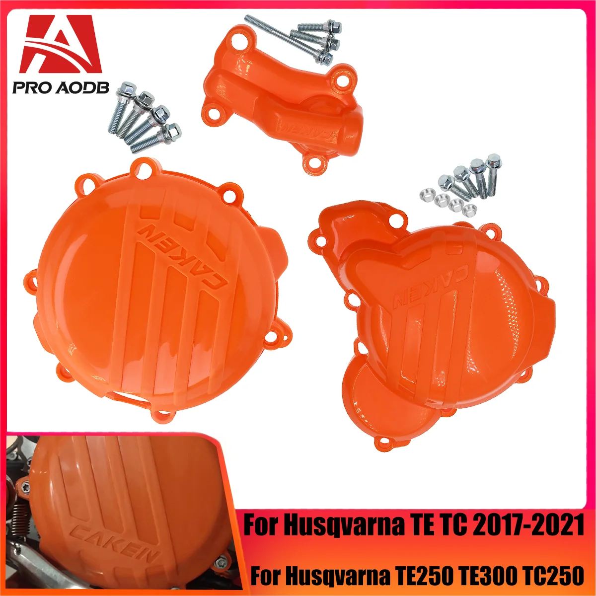 Motocross Clutch Protector Ignition Guard Water Pump Cover For KTM EXC 250 300 XCW TPI SX250 For Husqvarna TE TC 2017-2023