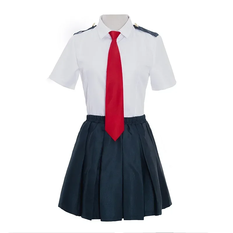 My Hero Cosplay Academia Costume uniforme Ochaco Uraraka Cosplay uniforme scolastica Set Anime Costume JK Costume parrucca S-3X