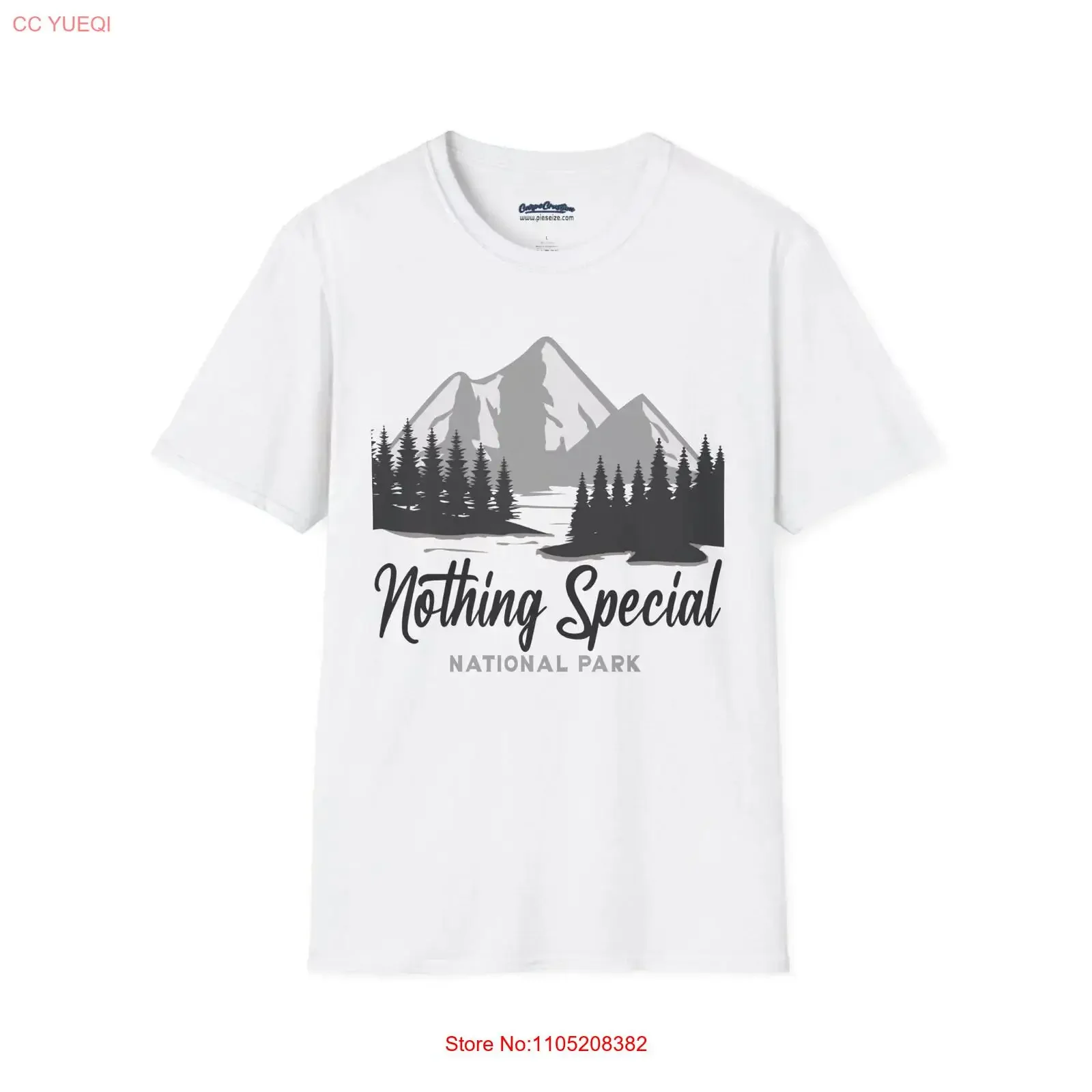 Nothing Special National Park T Shirt vintage Washed Slightly Versatile streetwear Unisex Stylish Stretched Soft homme