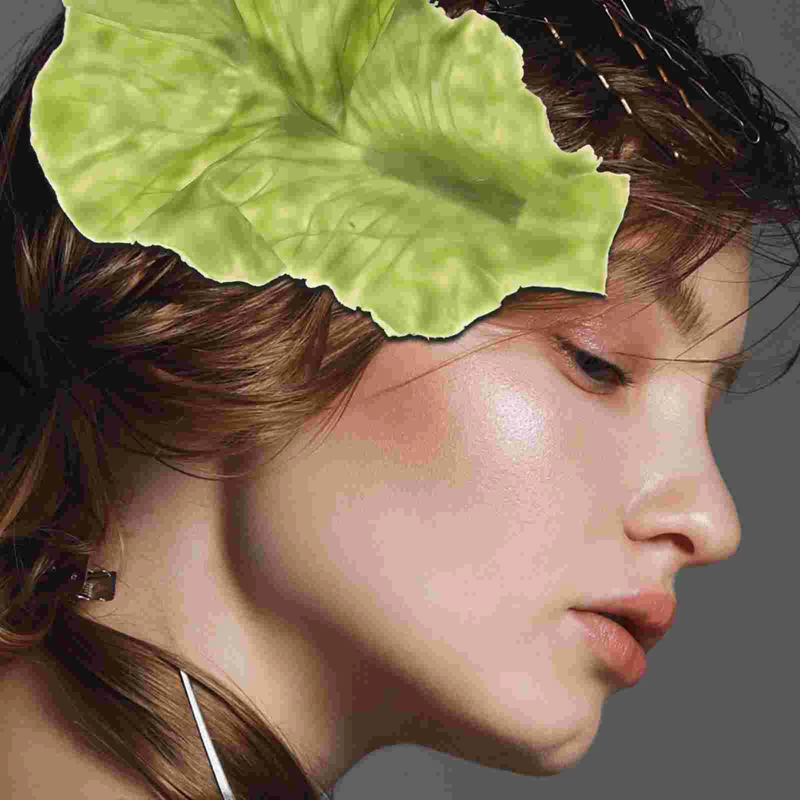 Lettuce Hairpin Girls Clips Snap Claw Artificial Spices Small Accessories Iron for Women Miss