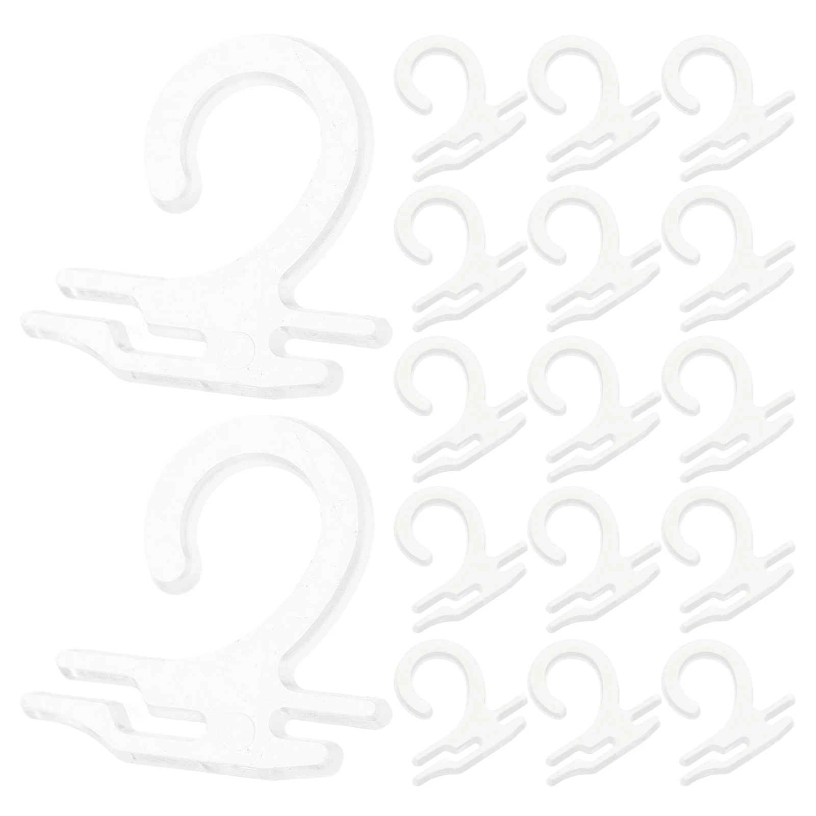 

300Pcs Transparent Sock Hangers Durable Plastic Hooks For Retail Display And Storage