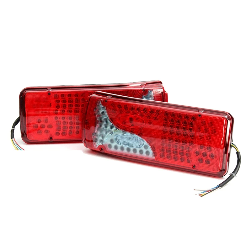 2Pcs 24V LED Tail Light Taillight Rear Brake Light Signal Lamp For MAN DAF TGX SCANIA Mercedes Sprinter Trailer Truck