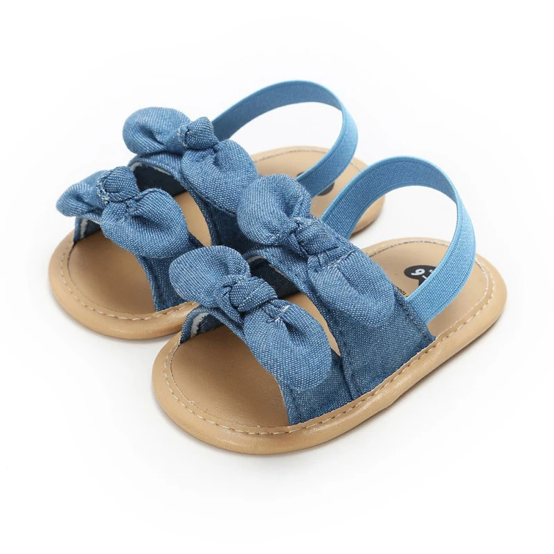 Baby Girl Sandals Summer Crib Shoes Soft Sole Infant Girls Princess Dress Flats First Walker Shoes