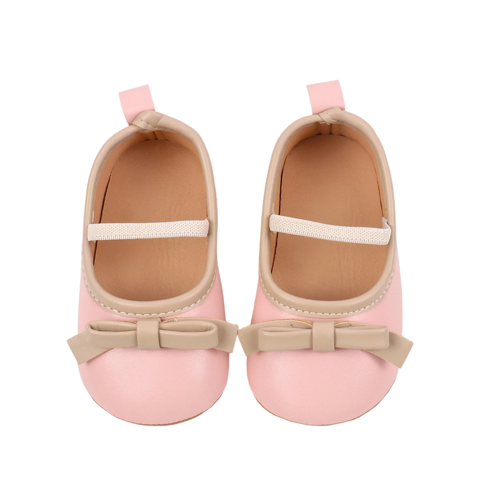 

Suefunskry/кожаная прогулочная обувь для маленьких девочек, детская обувь с милыми украшениями и бантом для обучения прогулке